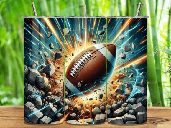 3D Football Rock Tumbler Wrap Review