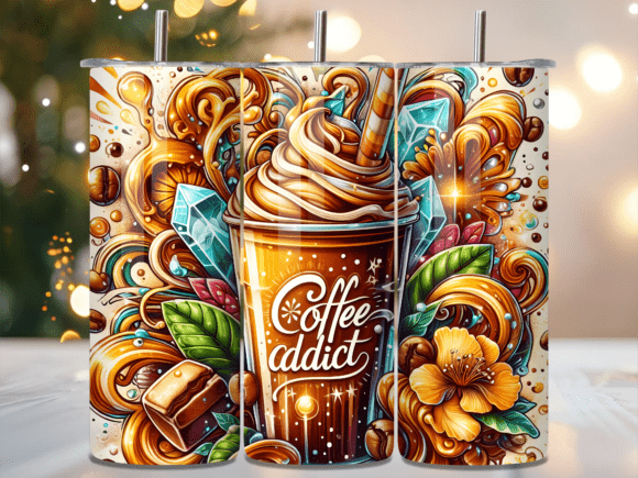 Abstract Caramel Coffee Addict Tumbler W Wraps Review