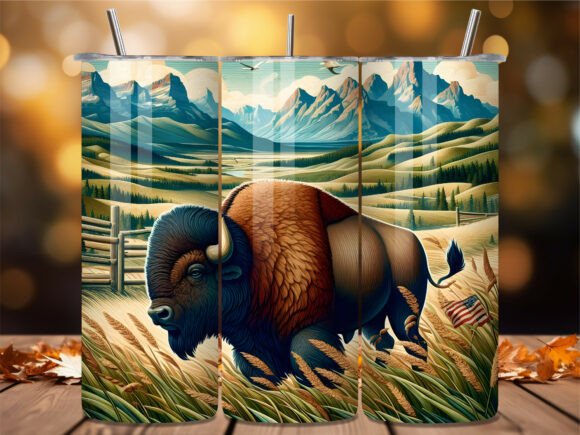 American Bison Mountain 20oz Tumbler Wraps Review