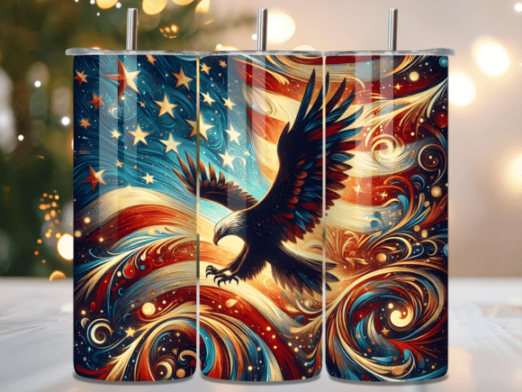 Artistic Eagle Flag Abstract Tumbler Wrap Review