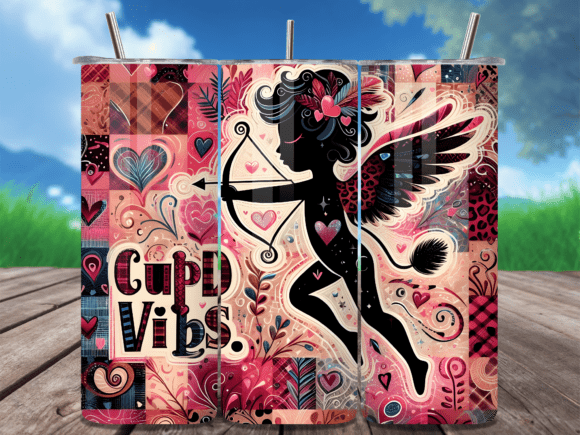 Boho Cupid Vibes Pink Valentine Tumbler Review