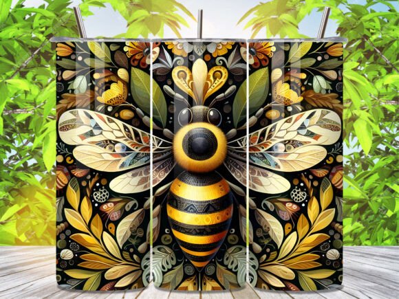 Boho Tribal Honey Bee Crown Tumbler Wrap Review