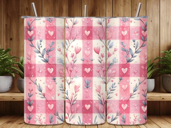 Buffalo Plaid Floral Heart Tumbler Wraps Review