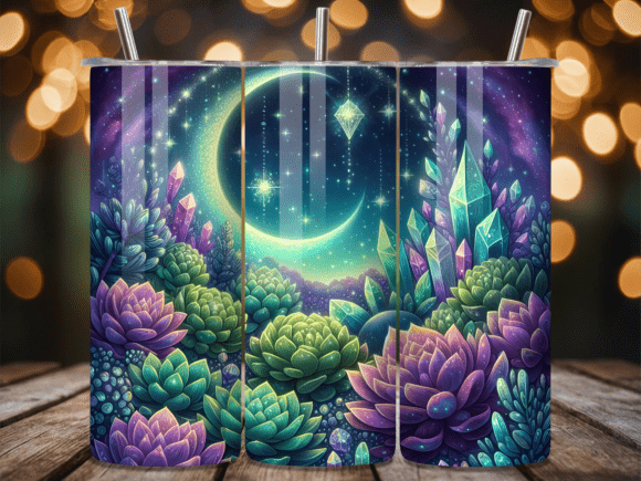 Celestial Moon Succulent Tumbler Wrap Review