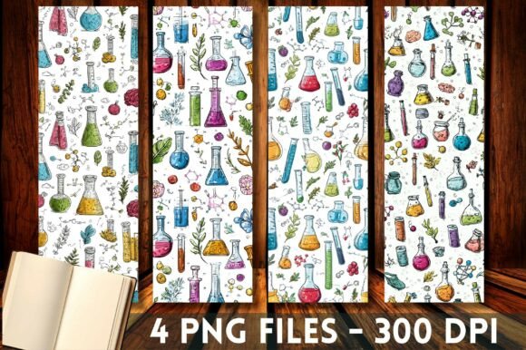 Chemistry Beaker Bookmark for Crafts