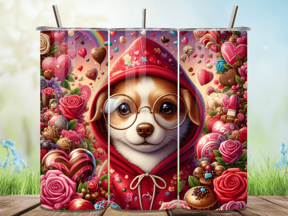 Corgi Dog Rose Valentine Tumbler Wraps Review