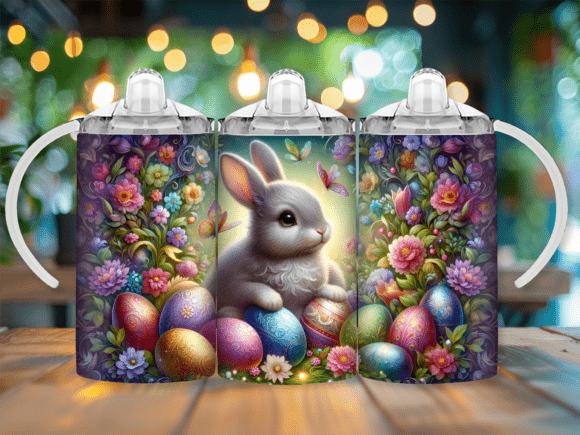 Easter Egg Sippy Cup Kids Tumbler Design & Wraps