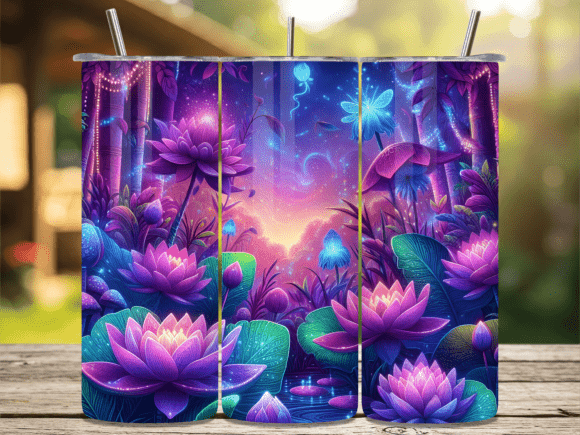 Enchanted Garden Lotus Pond Tumbler Wraps Review