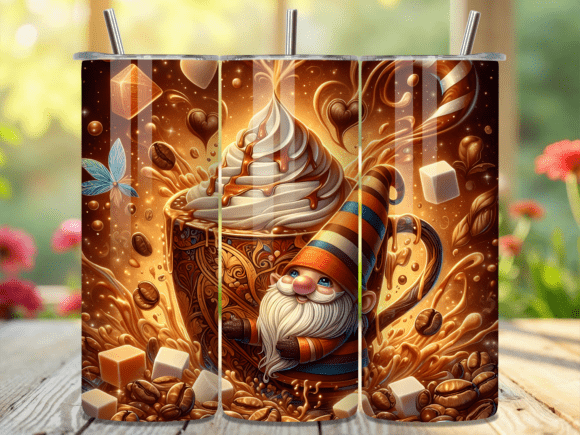 Funny Gnome Coffee Latte Tumbler Wraps Review