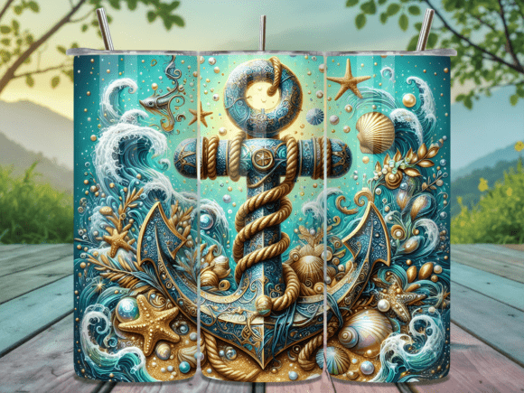 Glitter Starfish Anchor Tumbler Wraps Review