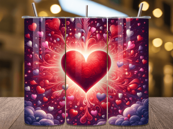 Glowing Radiant Heart Valentine Tumbler Wraps Review