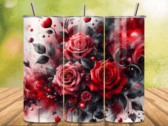 Gothic Red Roses Valentine Tumbler Wrap Review