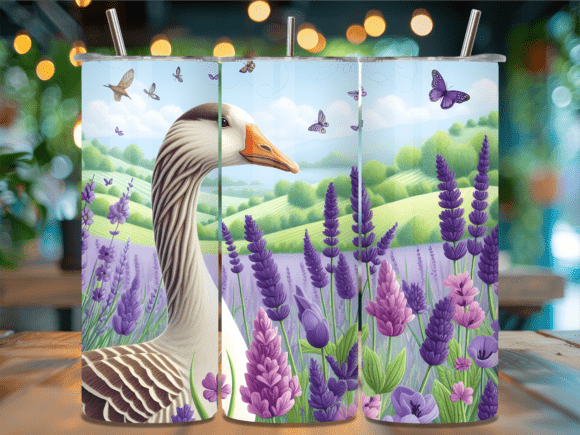 Lavender Field Goose Art Tumbler Wraps Review