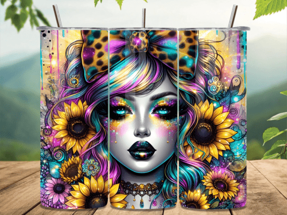 Leopard Bow Sunflower Tumbler Wrap Review