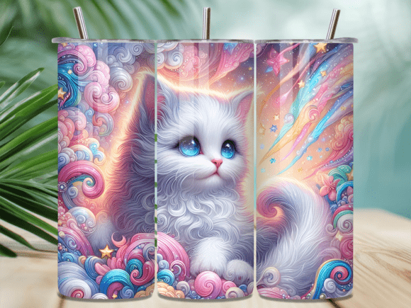 Magical White Fluffy Cat Tumbler Wrap Review