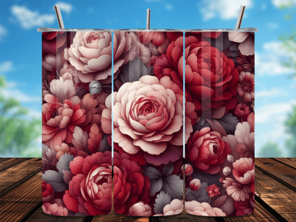 Moody Red Rose Floral Tumbler Wrap Review