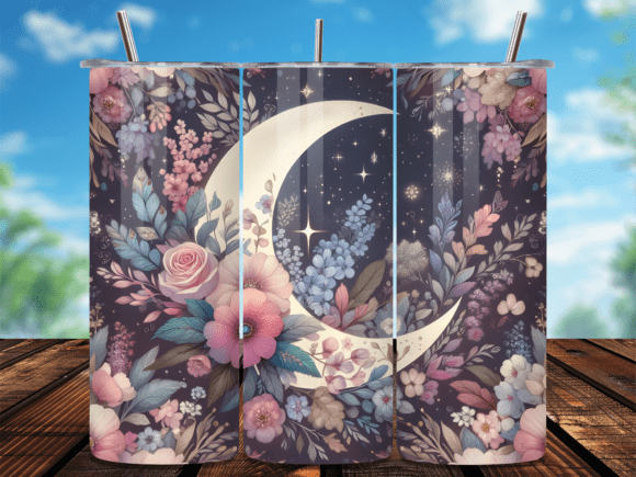 Moon and Flowers Boho Tumbler Wraps Review