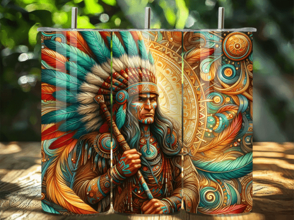 Native Tribal Chief Headdress Tumbler Wraps Review