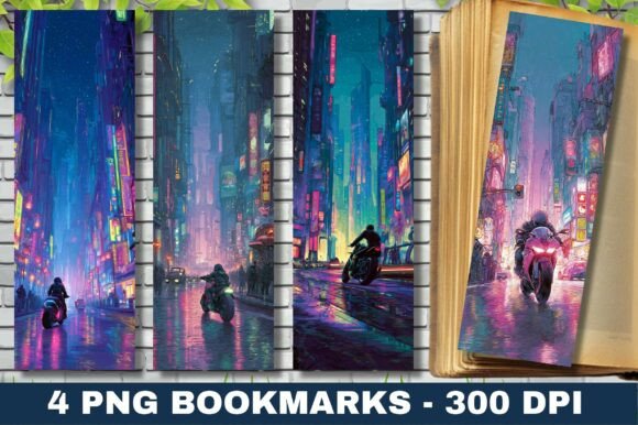 Neon City Night Street Rider Bookmark Review