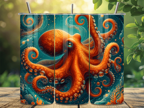 Orange Octopus Wrap: Tumbler Branding Review