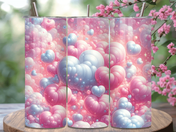 Pink Puffy Valentines Heart Tumbler Wrap Review
