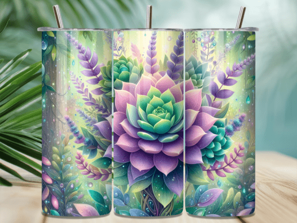 Purple Lavender Succulent Tumbler Wrap Review