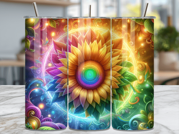 Rainbow Magic Glow Sunflower Tumbler Wrap Review