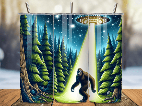 Sasquatch Alien Abduction Tumbler Wrap Review