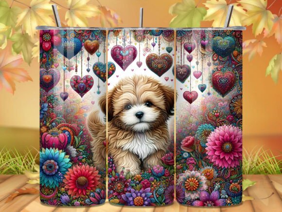 Shabby Chic Floral Puppy Tumbler Wraps Review