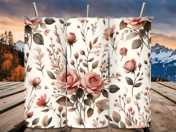 Shabby Chic Rose Floral Tumbler Wrap Review