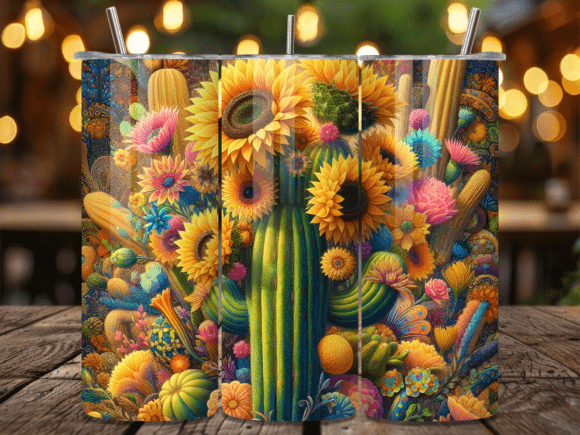 Sunflower and Saguaro 20 Oz Tumbler Wrap Review