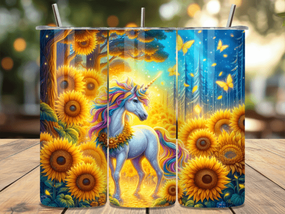 Sunflower Fantasy Unicorn Tumbler Wrap Review