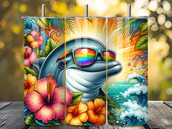 Sunglasses Dolphin Summer Tumbler Wrap Review