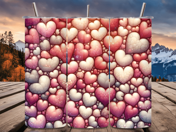 Valentines Day Puffy Heart Tumbler Wrap Review