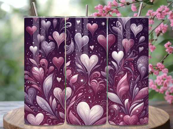 Valentines Day Purple Heart Tumbler Wrap Review