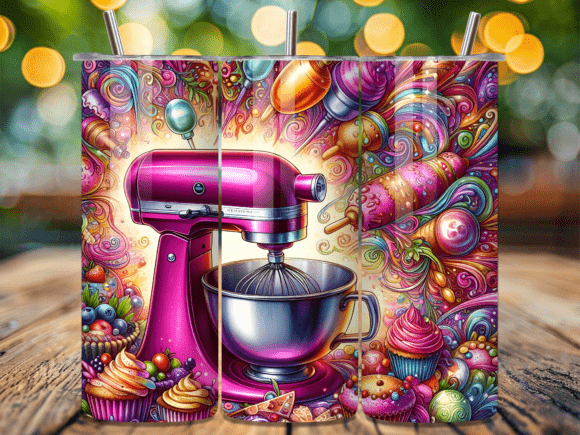Vibrant Retro Pastry Art Tumbler Wraps Review